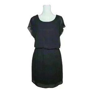 City Triangles women's black dress open back size small